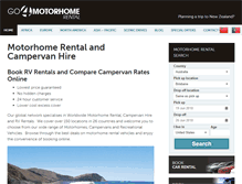 Tablet Screenshot of go4motorhomerental.com